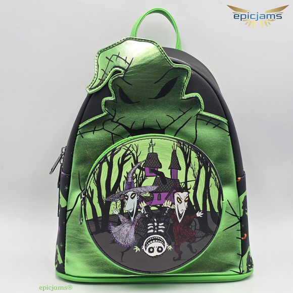 Loungefly The Nightmare Before Christmas Oogie Boogie Metallic Mini Backpack Bag - Picture 1 of 6